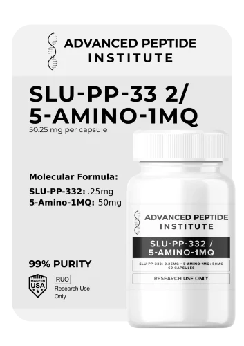 SLU-PP-332 / 5-Amino-1MQ research peptide capsules — 99% purity, RUO — Advanced Peptide Institute